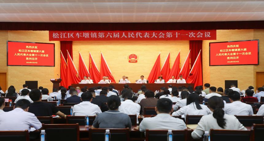松江区车墩镇第六届人民代表大会第十一次会议胜利召开