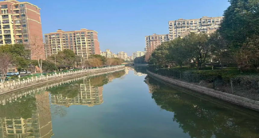 新年迎新貌，泗泾镇古楼河疏浚工程完工