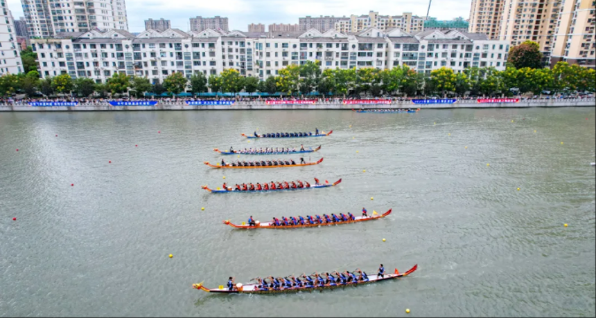 泗泾塘上演“速度与激情”！2025第三届千年古镇（松江·泗泾）龙舟邀请赛收官