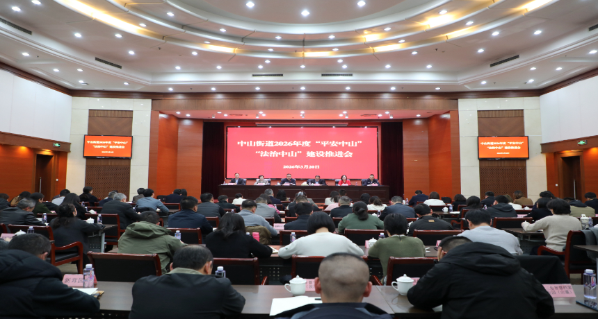 中山街道召开2026年度“平安中山”“法治中山”建设推进大会